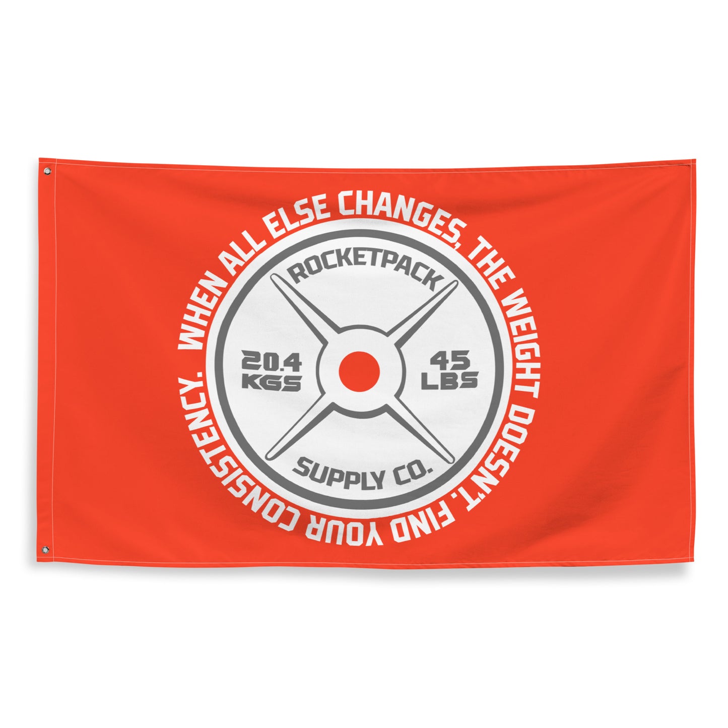 FIND YOUR CONSISTENCY | GYM FLAG | SPACE ORANGE