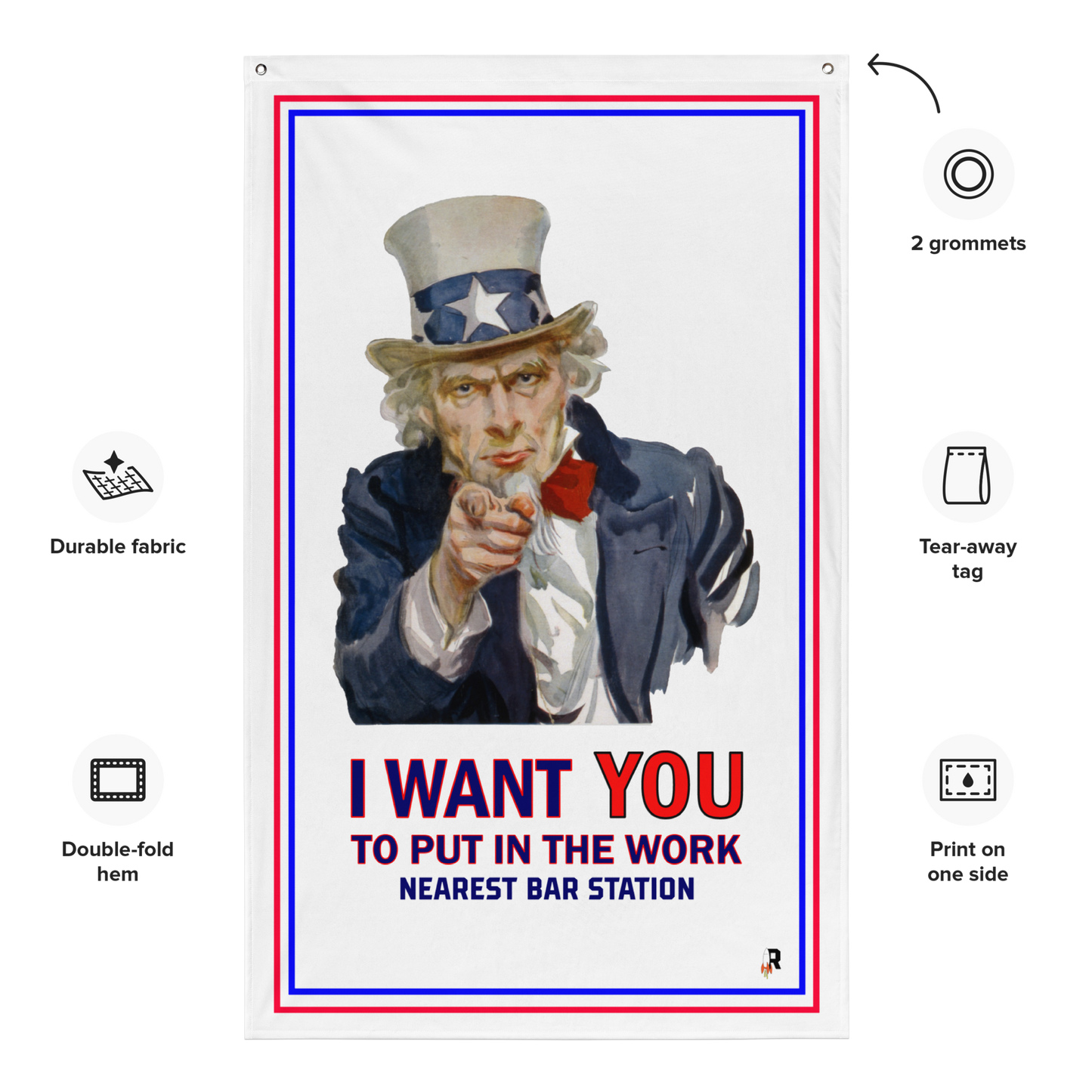 UNCLE SAM WANTS YOU | GYM FLAG