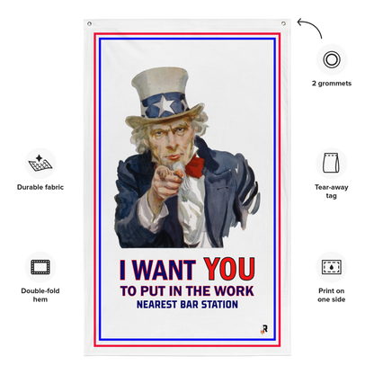 UNCLE SAM WANTS YOU | GYM FLAG